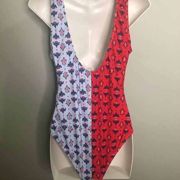 One Piece Red/White/Blue Swimsuite - Item#88 - Picture 8 of 9